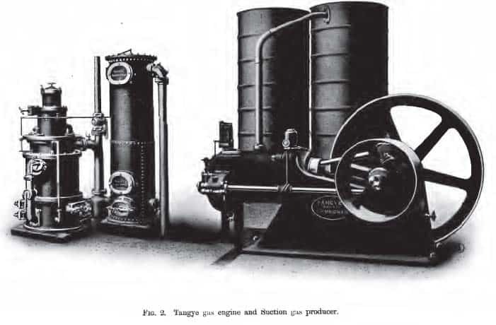 wood gas engine Gasifier Books pre 1920s