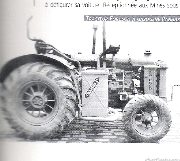 Tractor Panhard Gasifier